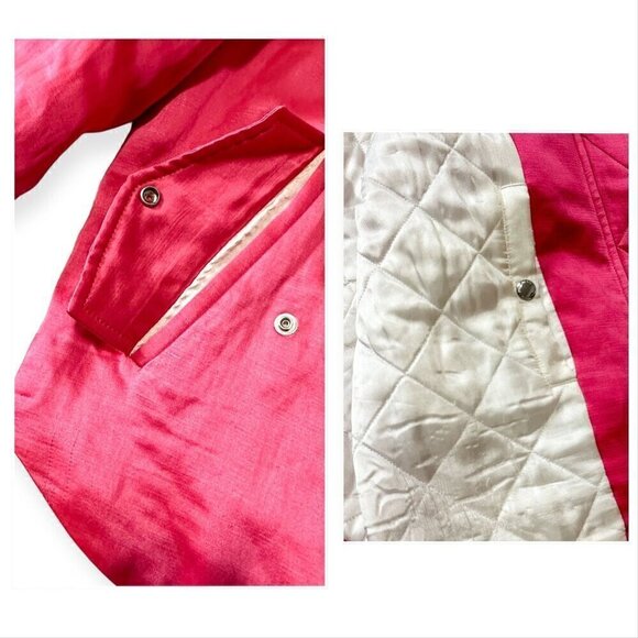 Zadig & Voltaire Ben Bomber Jacket, Pink, Fuchsia, Size M - Picture 12 of 16